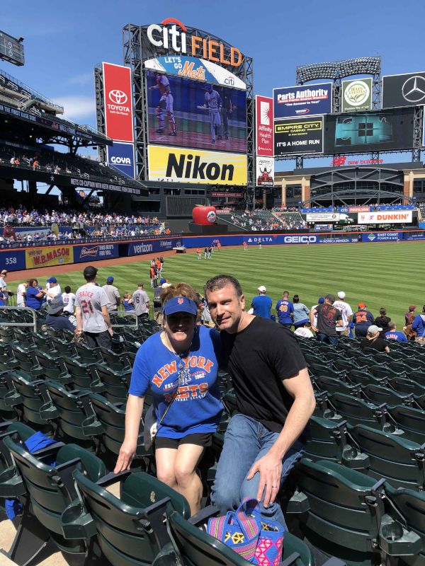 Mike and his Sister Jennifer at CitiField Watching the Mets Play!