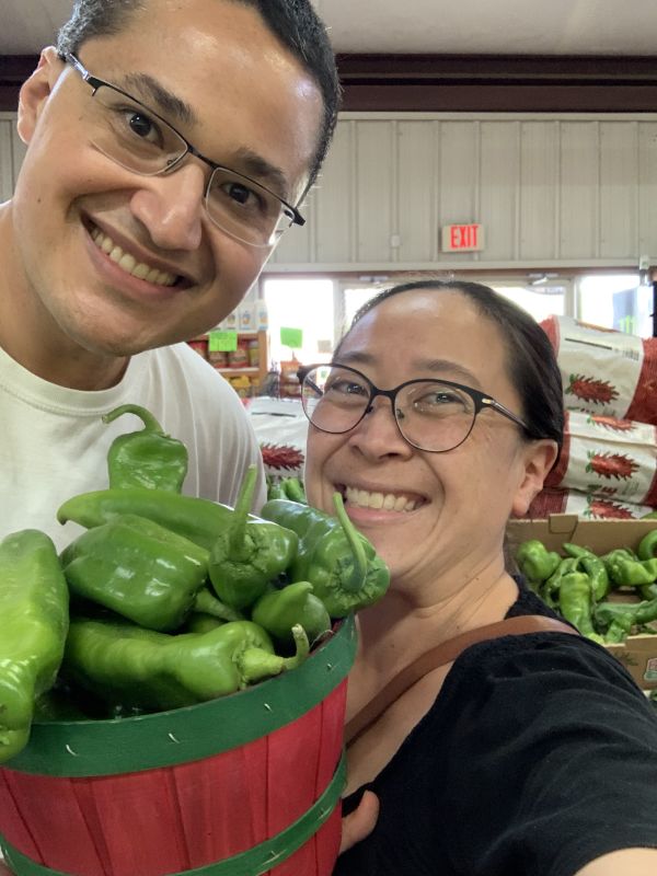 Hatch Chile Picking in New Mexico