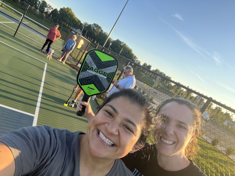 Playing Pickeball With Jessica's Parents