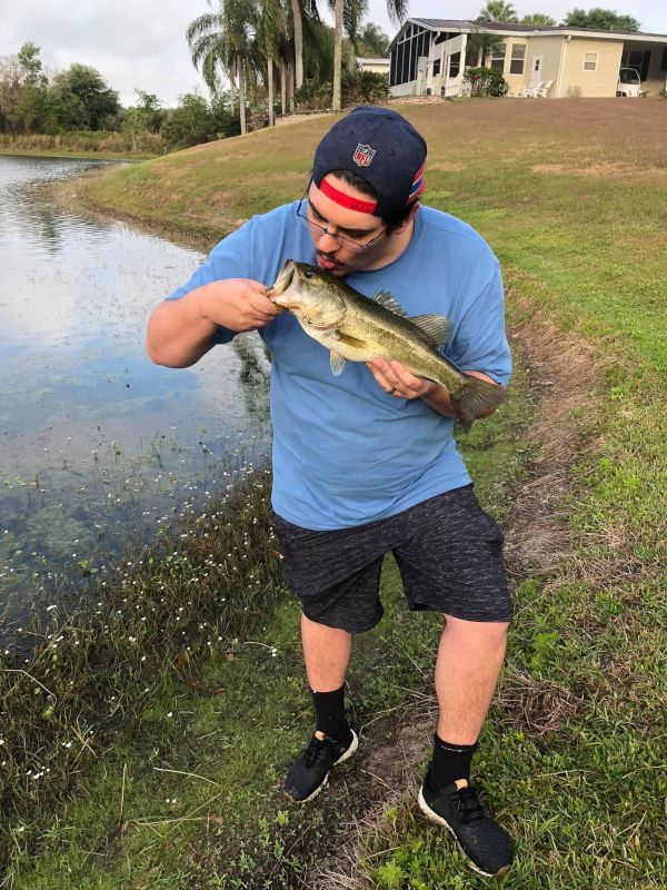 Kissing First Catch of the Trip in Florida