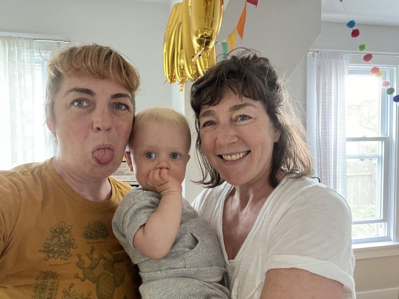 Megan With Her Sister & Nephew, Who Are Dear Friends