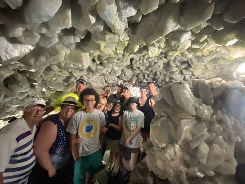 With Family in Crystal Cave