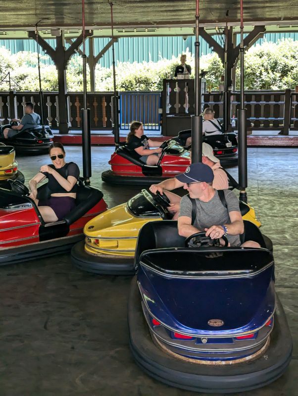 Fun With Friends on the Bumper Cars