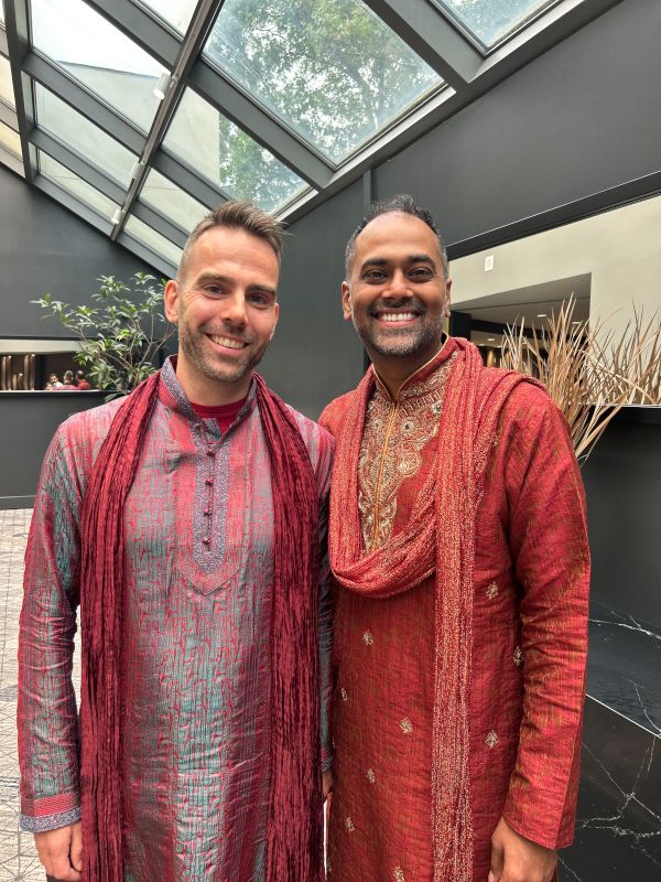 Dressing Up in Indian Clothes for a Family Wedding