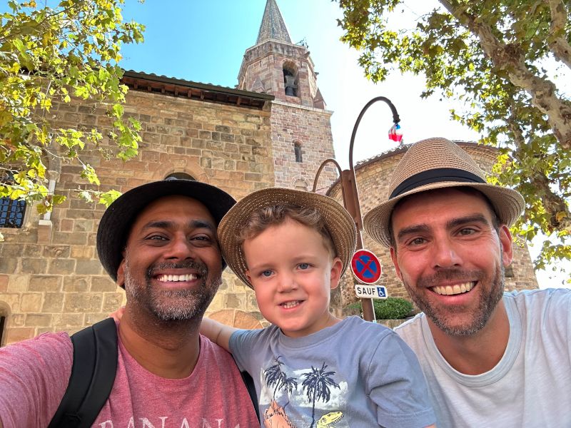 Visiting an Old Church in PJ's Hometown in the South of France