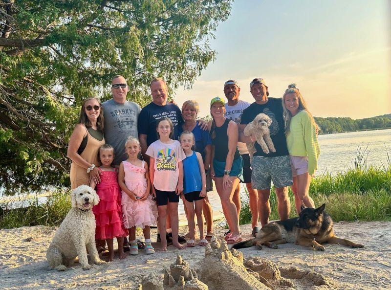 With Eric's Dad & Family