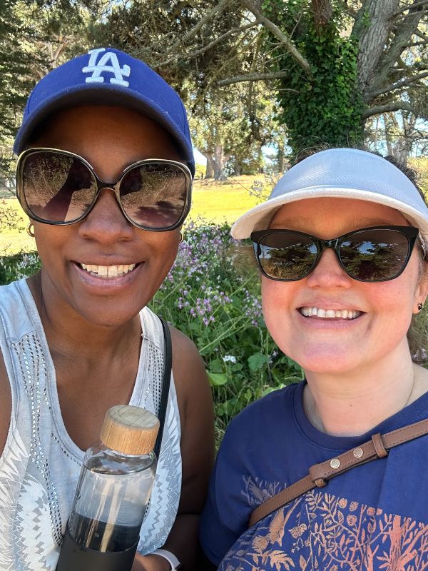 Rachel Hiking With a Friend