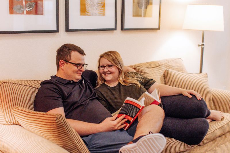 Reading on the Couch