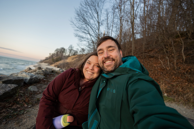 Walking Along Lake Michigan