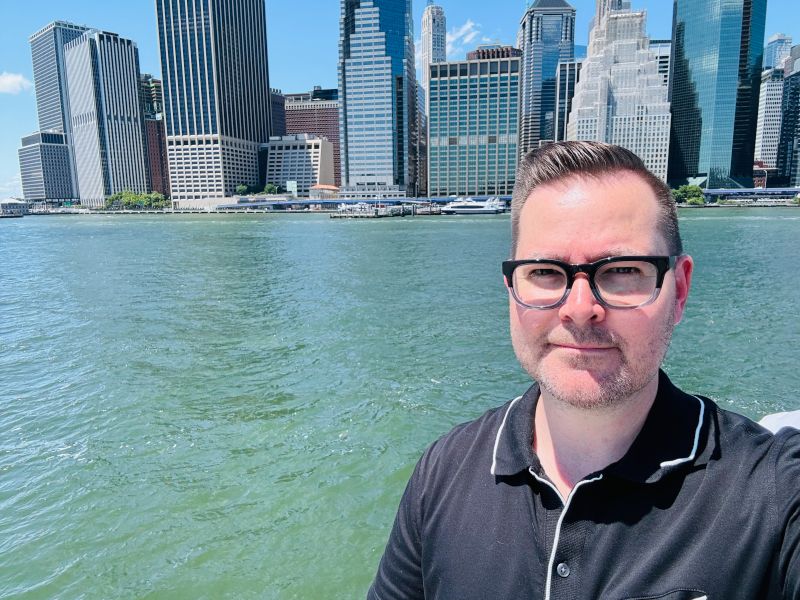 Frankie on the Hudson River