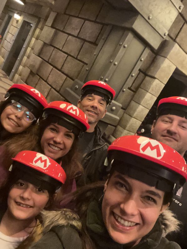 With Family Ready to Ride the New Mario Brothers Ride at Universal