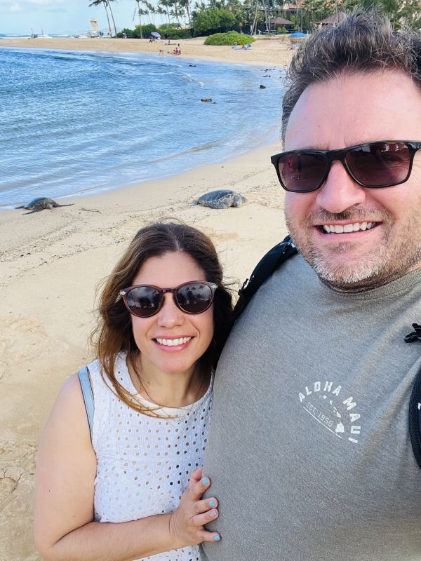 With Turtles in Hawaii