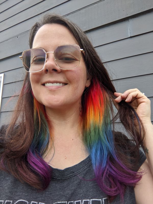 Emma's Rainbow hair