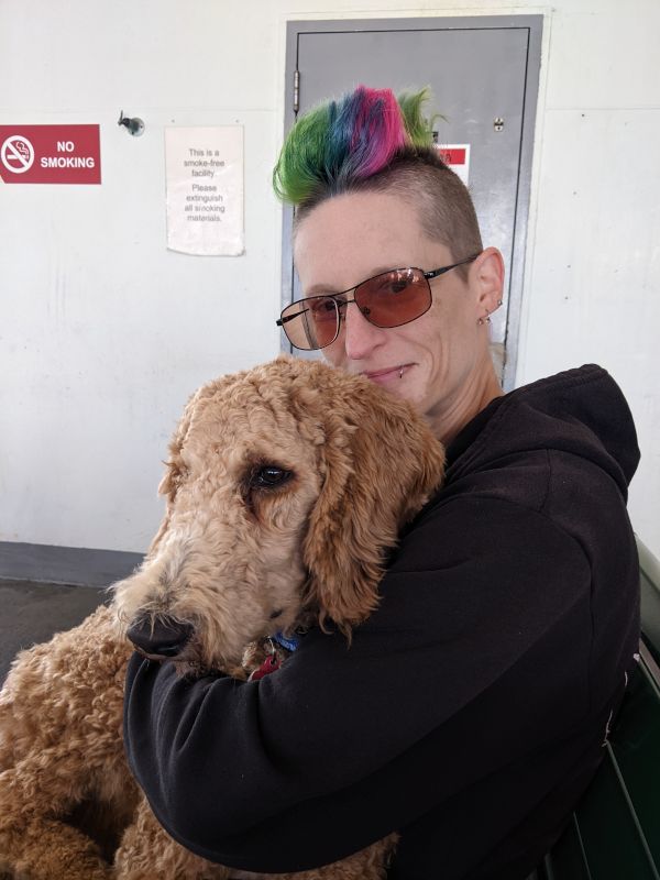 Joey Cuddling Apollo