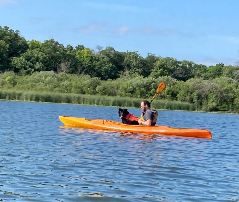 Enjoying a Paddle on the Madison Lakes