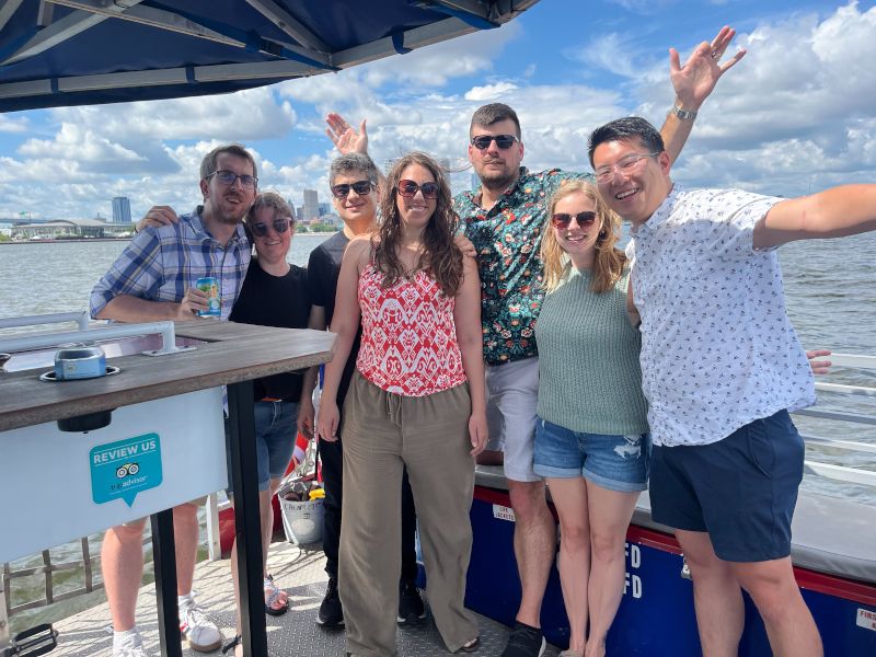 On a Boat With Friends