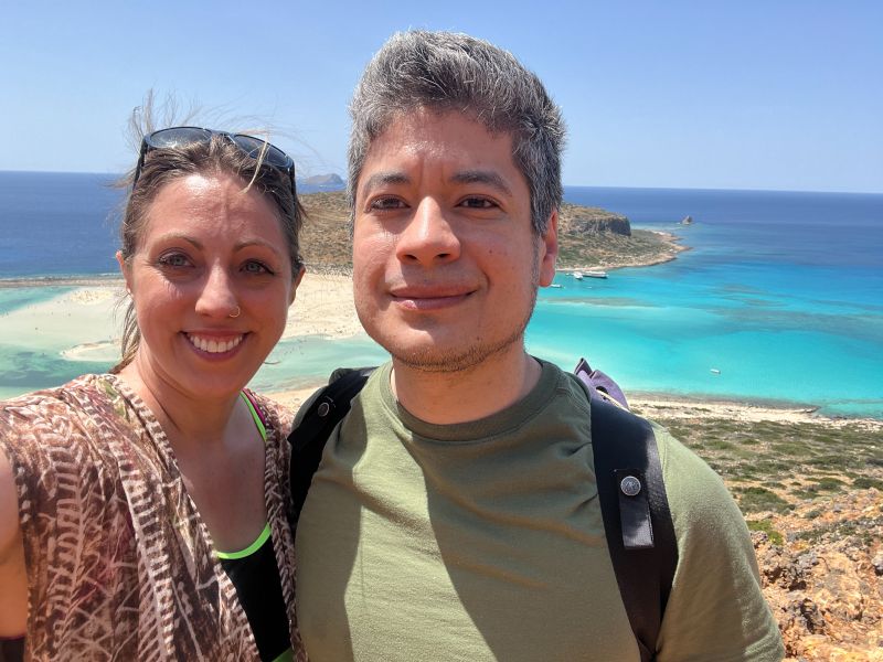 At Balos Beach on Crete