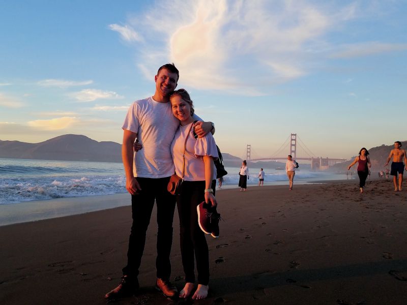 Vacation Beach Stroll on Our San Francisco Vacation