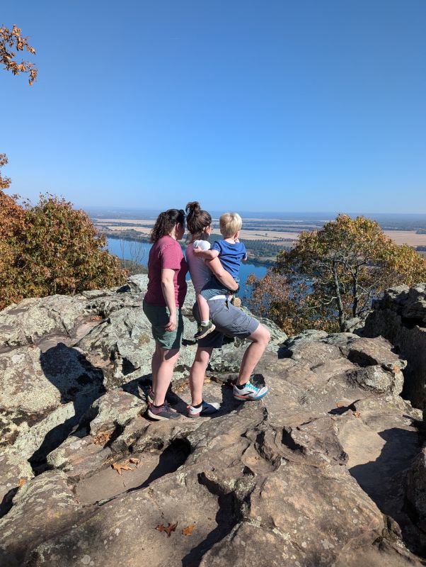 The Three of Us Checking Out the View