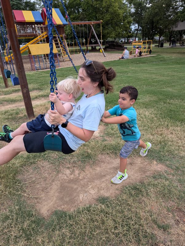 Swinging with Cousin Max