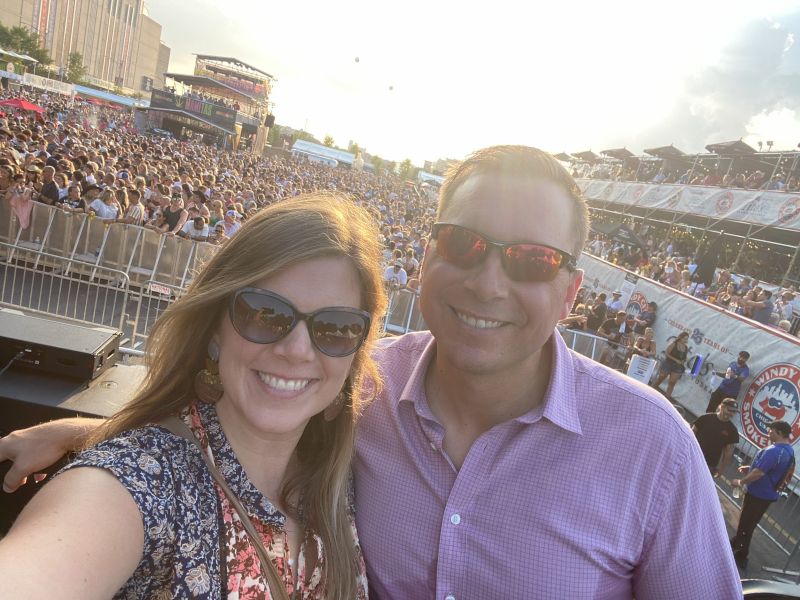 At a Concert in Chicago