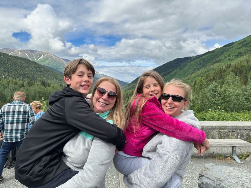 Laurie with Her Sister's Family