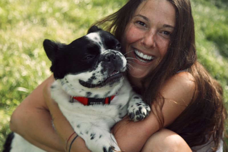 Chrissy Cuddling With Dusty