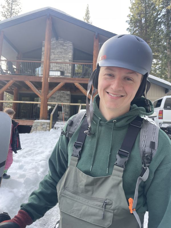 Nic Ready to Go Snowboarding