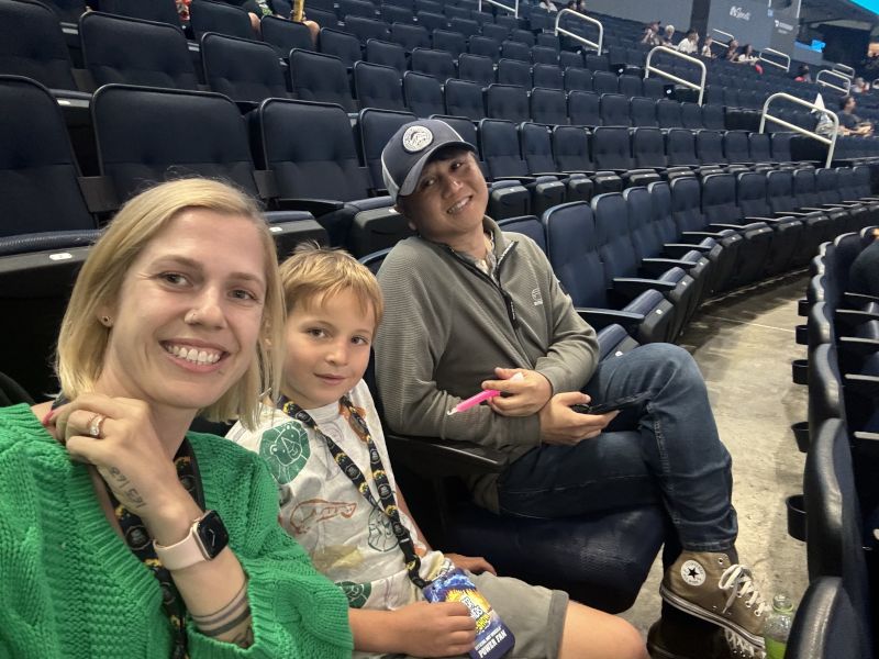 At a Monster Truck Show With Claudia's God Child