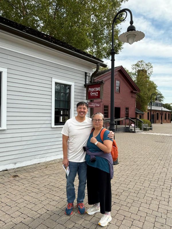 Jordan and His Mother at the Henry Ford Museum