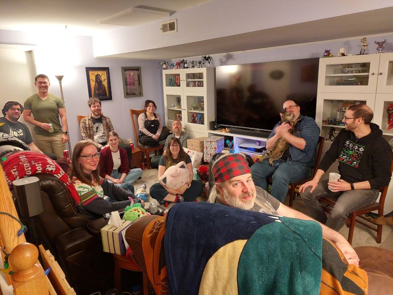 Friends Gathered at Our Annual Christmas Party