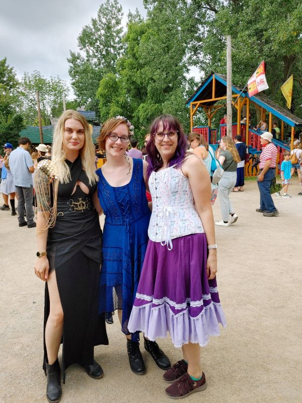Mary With Friends at a Renaissance Faire
