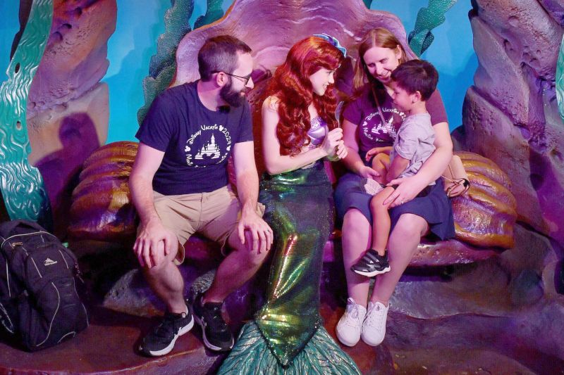 Meeting Ariel at Disney