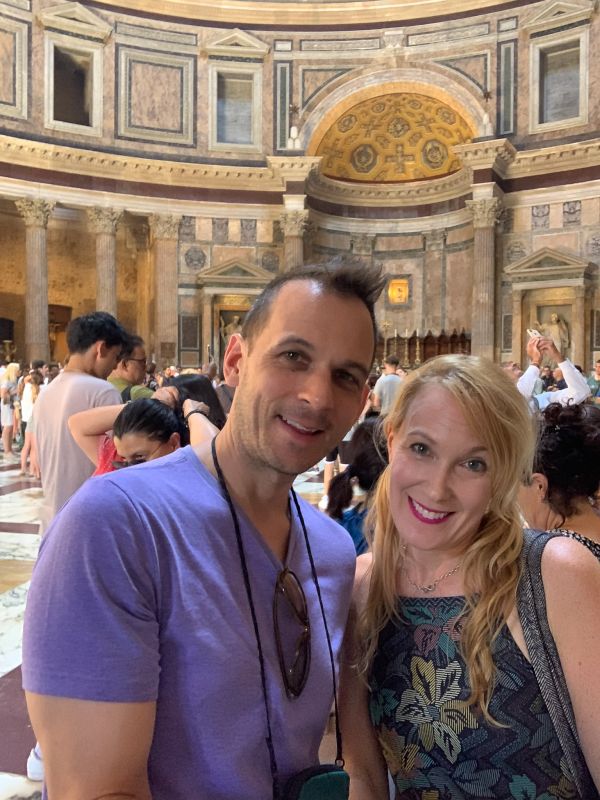 Inside the Pantheon in Rome