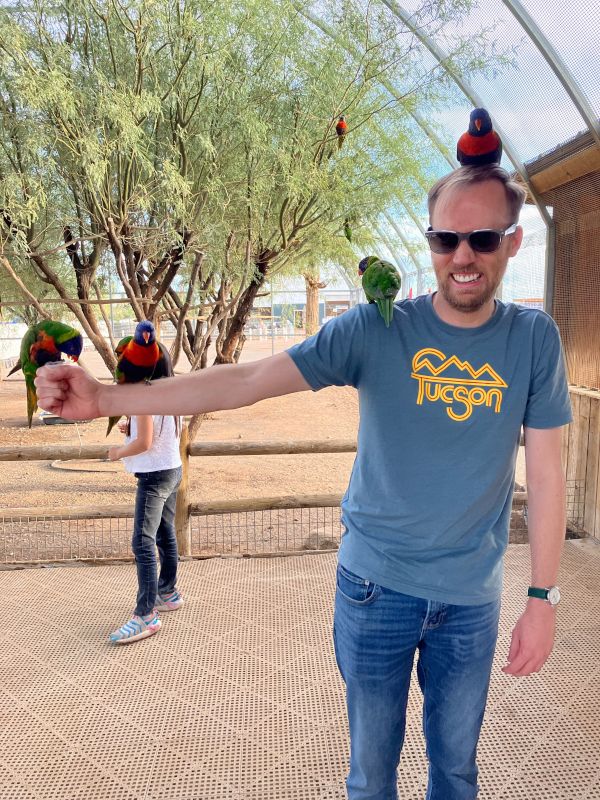 Cody Conquering His Fear of Birds