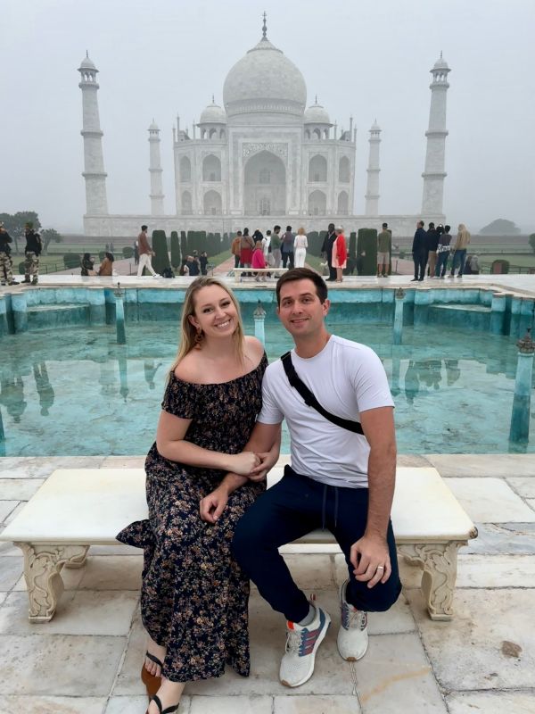 At the Taj Mahal