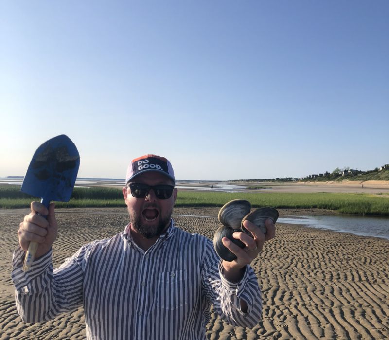 Digging For Clams on Cape Cod