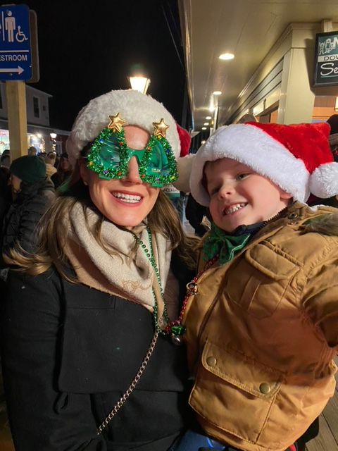 Nicole & Our Nephew at Christmas