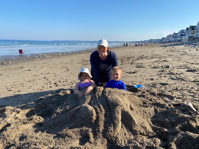 At the Beach With Our Niece & Nephew
