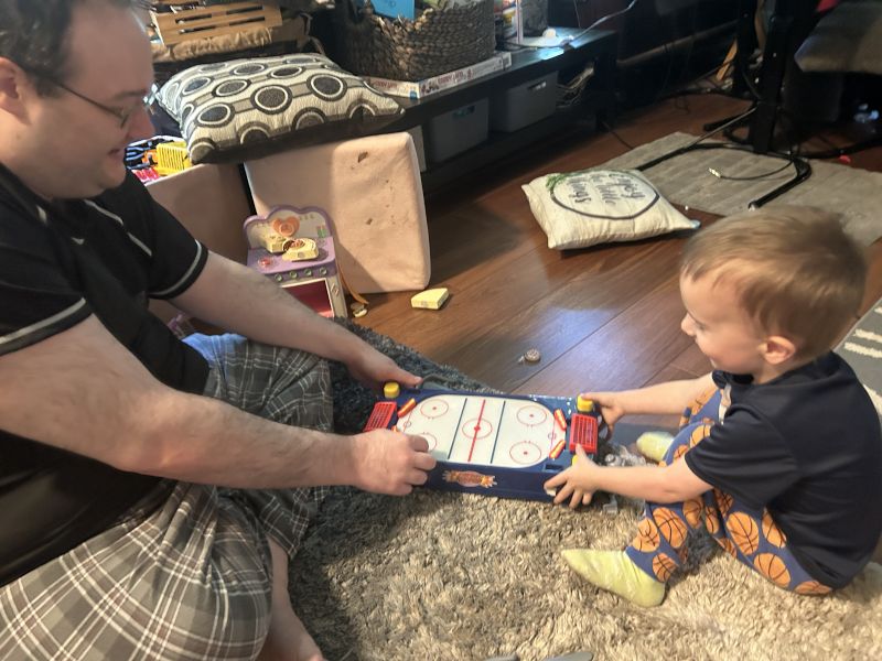 Andrew Playing With Our Nephew
