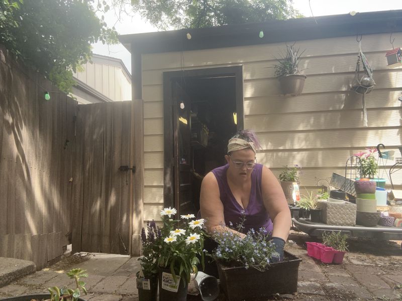 Rachael Gardening