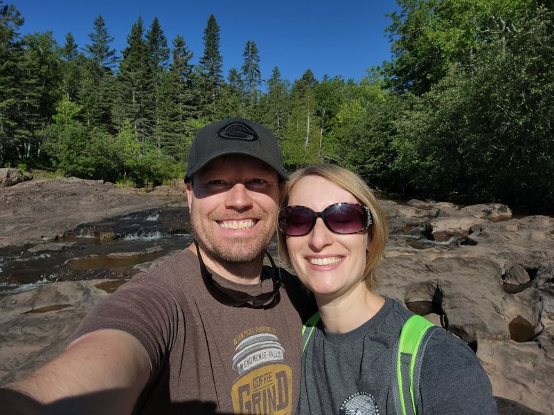 Hiking at Gooseberry Falls