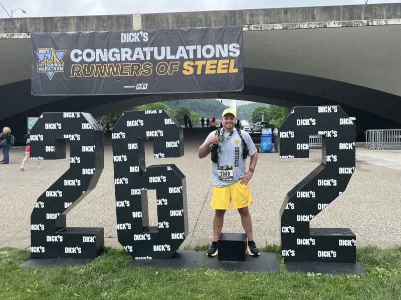 Zach After Completing a Marathon