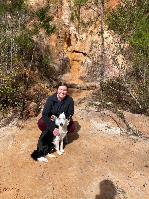 Katie With Our Pup, Scout
