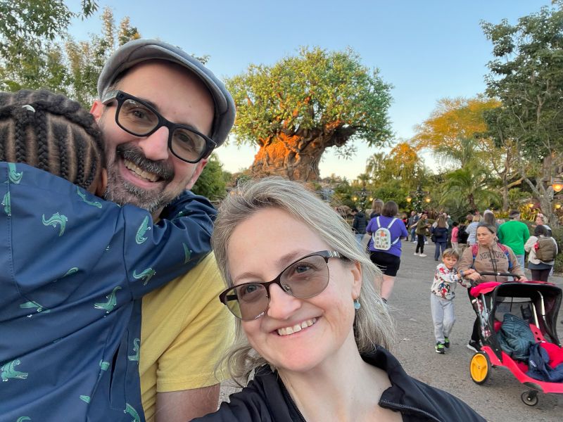 With Ariel at Animal Kingdom