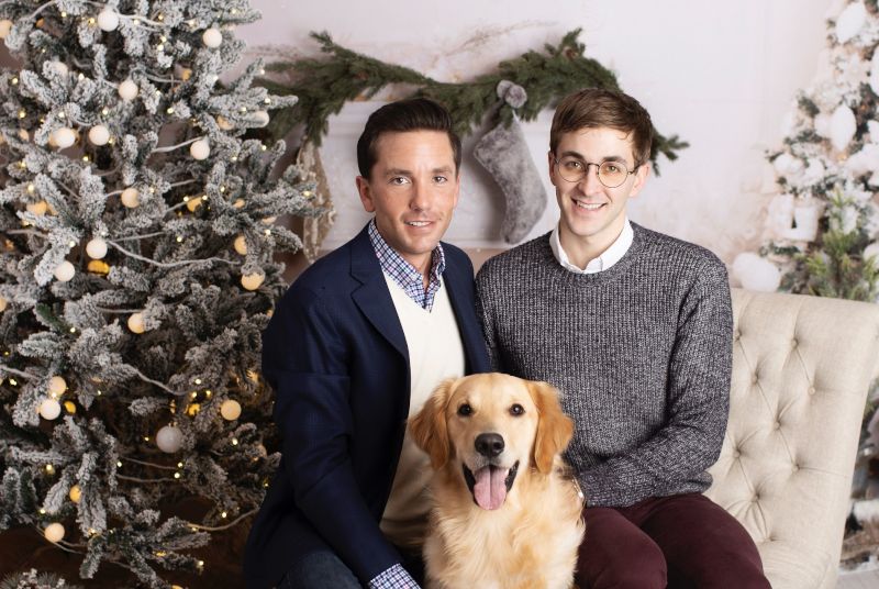 Our Christmas Card Photo With Teddy