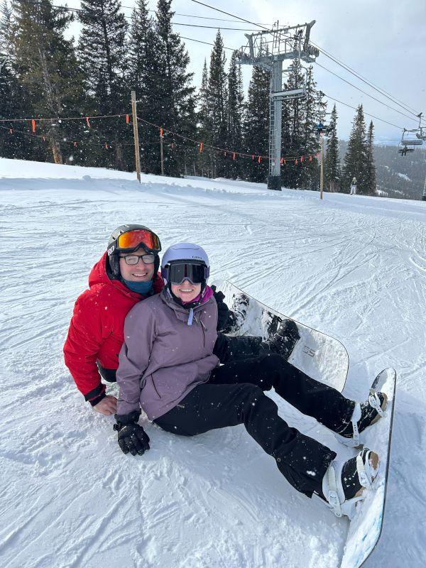 Snowboarding in Vail