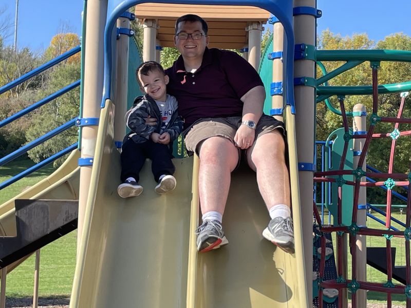 Playing at the Park with Our Nephew