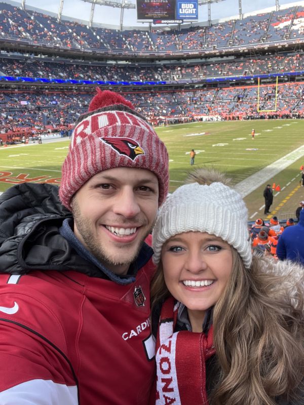 Having a Blast at a NFL Football Game