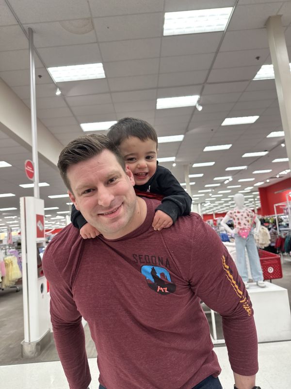 Theo and Dad Shopping
